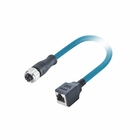 Automobiel Industriële die Ethernet de Kabelkat 6A M12 X van Profinet aan Rj45-Kabel wordt gecodeerd