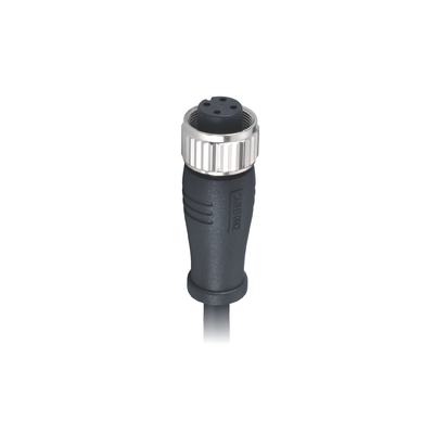 Waterdichte M16 4 Pin Connector Vrouwelijke Contacten Gegoten 0.5m Pur 4x16awg Kabel Ip67/Ip68