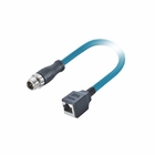 Automobiel Industriële die Ethernet de Kabelkat 6A M12 X van Profinet aan Rj45-Kabel wordt gecodeerd